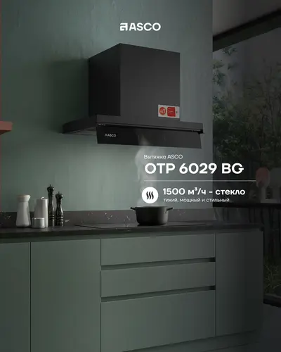 Встраиваемая Вытяжка ASCO OTP 6029 BG